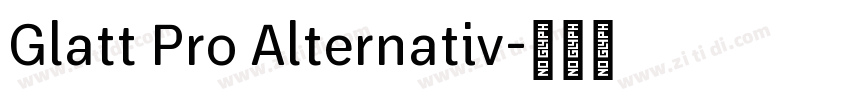 Glatt Pro Alternativ字体转换